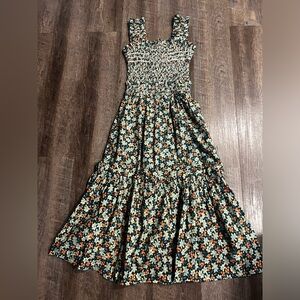 SEA NEW YORK Peggy Floral Smocked Dress XS
